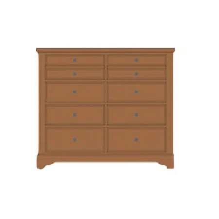 Solid Wood Villa Media Dresser - 8 Drawers